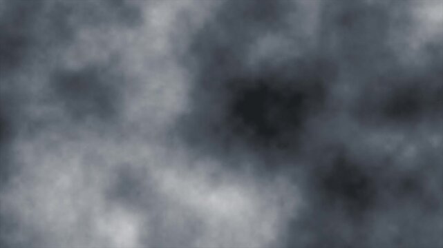 Abstract grey cloud animation flowing slowly across dark screen background atmospheric misty weather effect digital motion overlay seamless loop video for creative visual projects and cinematic compos