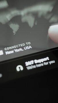 Vertical Vertical VPN world map displays secure server coverage