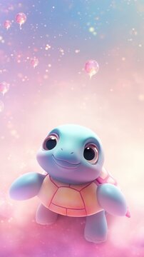 Chubby turtle cartoon balloon toy.