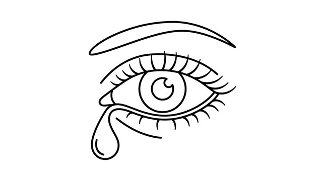 vector illustration of an eye