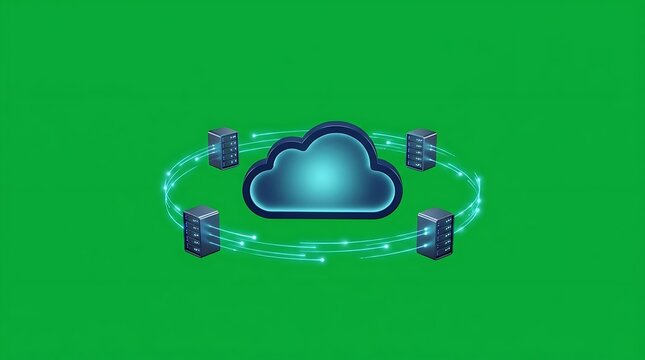 Cloud computing network with server rack