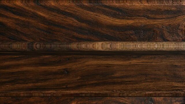 Black Walnut wooden boards moving in a continuous loop, displaying distinctive grain patterns, tactile texture, natural surfaces and refined timber quality