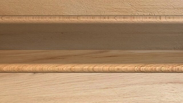 American Beech wooden boards in seamless looped movement revealing natural grain patterns, surface texture, organic variation and refined timber character