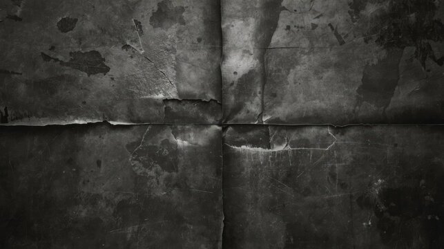 Faded paper shows creases and wear
