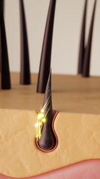 3D hair follicle growth and hair repair