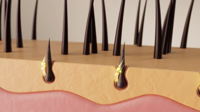 3D hair follicle growth and hair repair