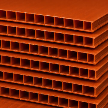 Halloween Burnt Orange Twin Wall Plastic Channel Texture Background