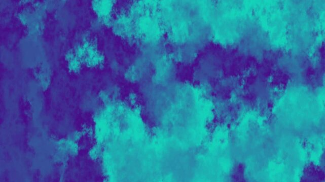 Turquoise and Blue CSS Gradient Background with Organic Cloud Texture and Vibrant Color