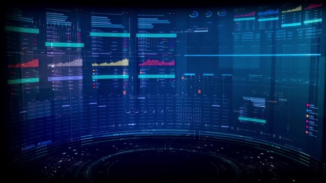 Futuristic global financial data visualization, world map and digital globe with candlestick chart, stock trading analytics, forex market dashboard, fintech infographic, big data interface