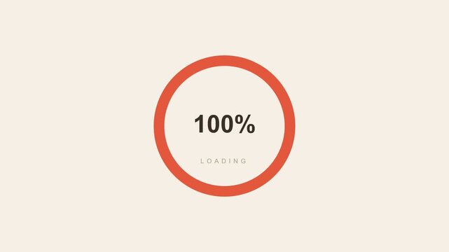 Minimalist Circular Loading Progress Animation