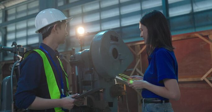 Female Entrepreneur Takes Machinery Photos for Custom DIY Project in Workshop