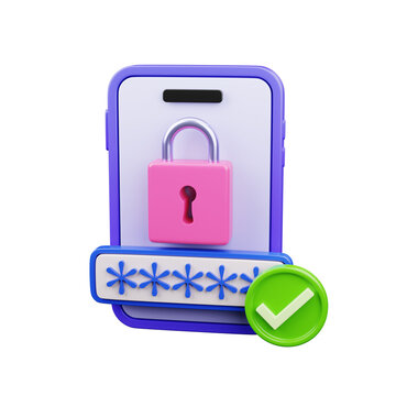 3D Smartphone Password Security with Lock and Verification