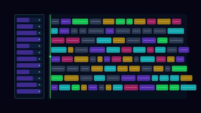 Large language model context window memory visualizer with streaming token chips