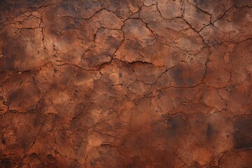 Fototapeta premium Cracked earth texture creating abstract pattern, depicting dryness and global warming