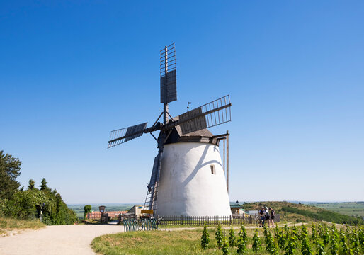 Austria, Lower Austria, Weinviertel, Retz, wind mill