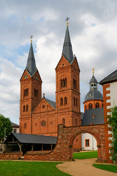 Germany, Hesse, Seligenstadt, basilica St. Marcellinus and Peter