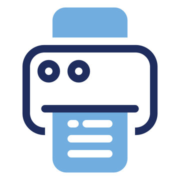 Office Printer Printing Document Duo Tone Icon