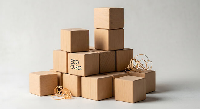 Stacked brown cardboard boxes arrangement