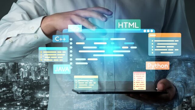 Software development with coding overlays, programming languages, developer tools, mobile app creation, and advanced programming for digital product development and software solutions. Muxer