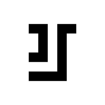 JS simple bold monogram logo