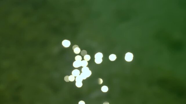 Sunlight Reflections on Sea Water
