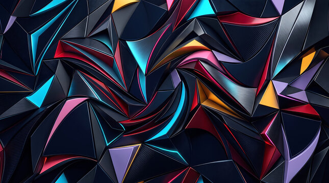 Abstract Geometric 3D Background