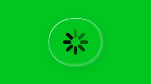 Transparent Loading Buffer Animation with Progress
