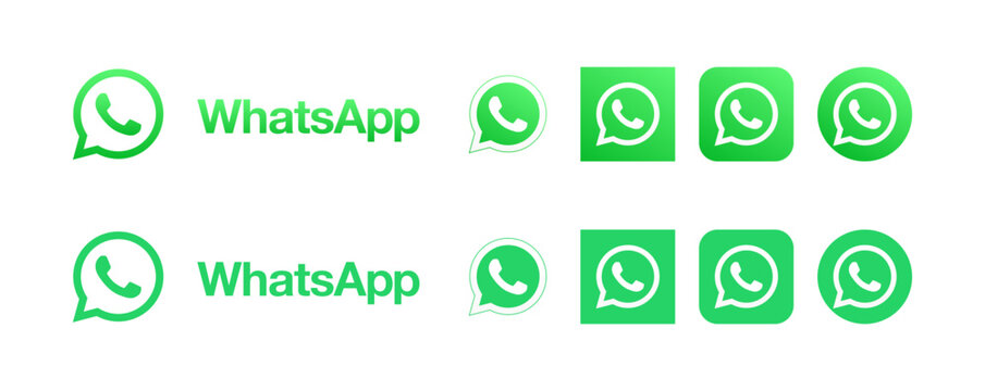 WhatsApp logo set. SVG. Vector Illustration.