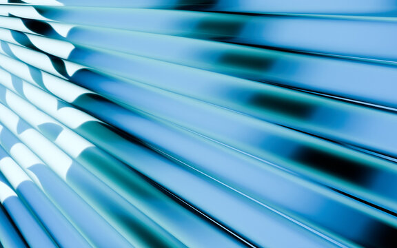 Abstract blue background with diagonal lines and soft light gradients for modern design.