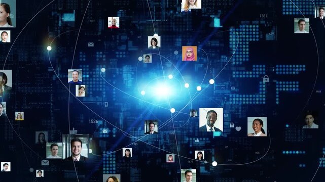 Cyberspace and a multinational population. Digital transformation (DX), global, future, systems, data, personal information, security.