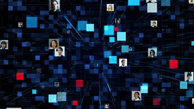 Cyberspace and a multinational workforce. Global, DX, security, talent, business, data, and systems.