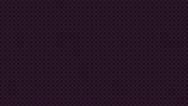 Outlined quatrefoil cross pattern in purple on dark plum, clover grid textile texture