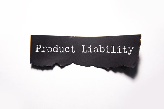 A notebook with product liability text