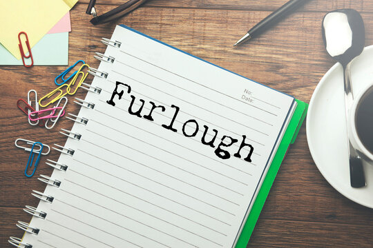 A handwritten note stating furlough