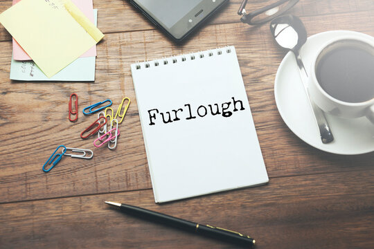A handwritten note stating furlough