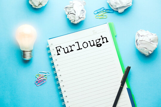 A handwritten note stating furlough