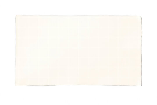 White rectangular ceramic tile with grid texture