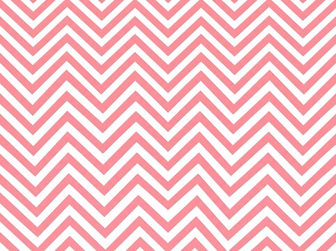 Classic pink and white chevron pattern background for nursery decor and greeting card designs.