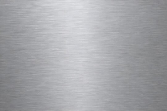 brushed aluminum metal texture, fine horizontal micro scratches, realistic metallic surface, subtle reflections, clean industrial aesthetic