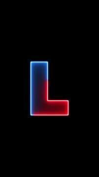 The Neon L text icon features bold, illuminated lettering with vibrant neon colors, delivering a modern, sleek aesthetic perfect for futuristic, tech-inspired designs.