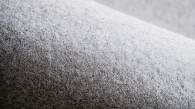 Abstract macro texture of soft gray fabric textile surface.