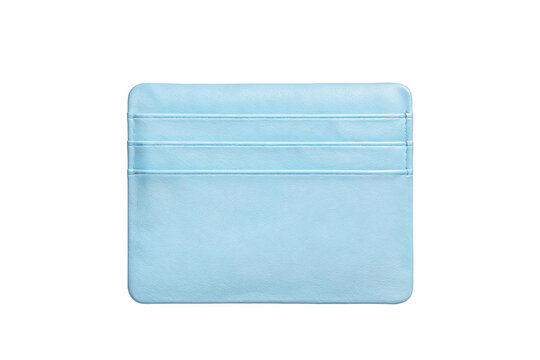 Light Blue Card Holder with Multiple Card Slots for Daily Use