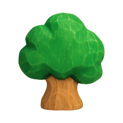 Naklejka premium PNG Cartoon tree with vibrant colors.