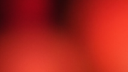 Fototapeta premium Abstract Red & Amber Orange fluid organic blob gradient background texture, 2 colors, heavy blurred grainy with minimalist curated palette glow.