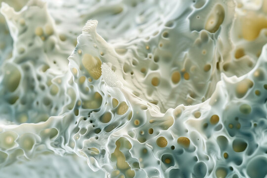 Microscopic eco-friendly bio-plastic polymer texture background