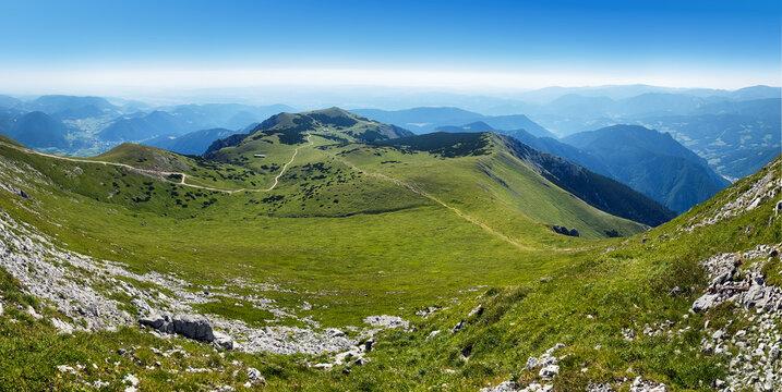 Alps green landscape in region Schneeberg - Lower Austria.