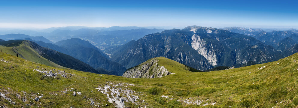 Panoramic View of Schneeberg in Alp - Lower Austria.