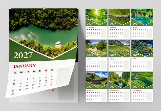 Simple Calender Template Layout