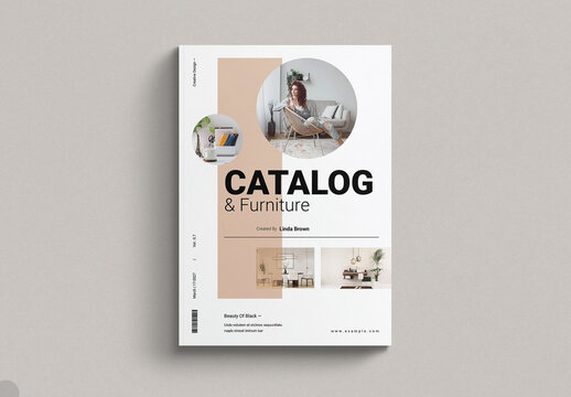 Modern Furniture Catalog Brochure Cover Templates
