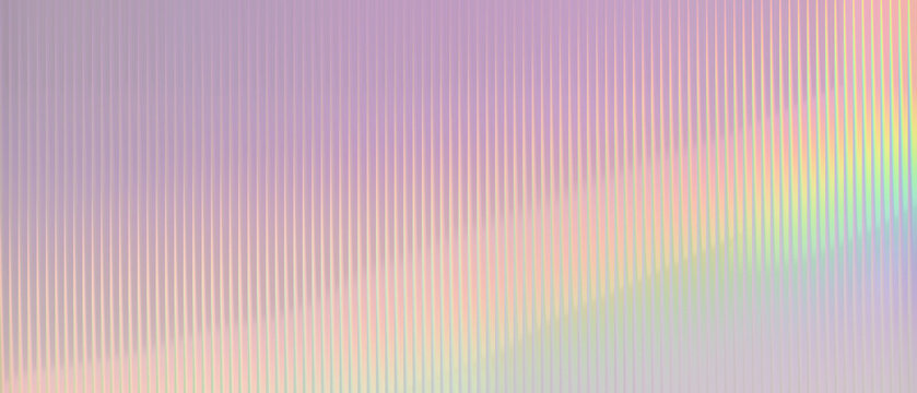 Abstract glass gradient background, abstract holographic background with vertical lines and iridescent gradient